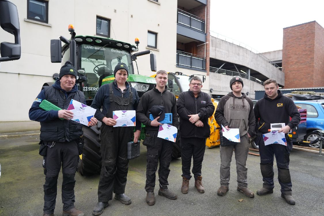 Gordon Hoare, Mark McKnight, Neville Dugan, Lucas Ney, Alan Milne, Lecturer Simon Toman, Niall Savage and Luke Allen.